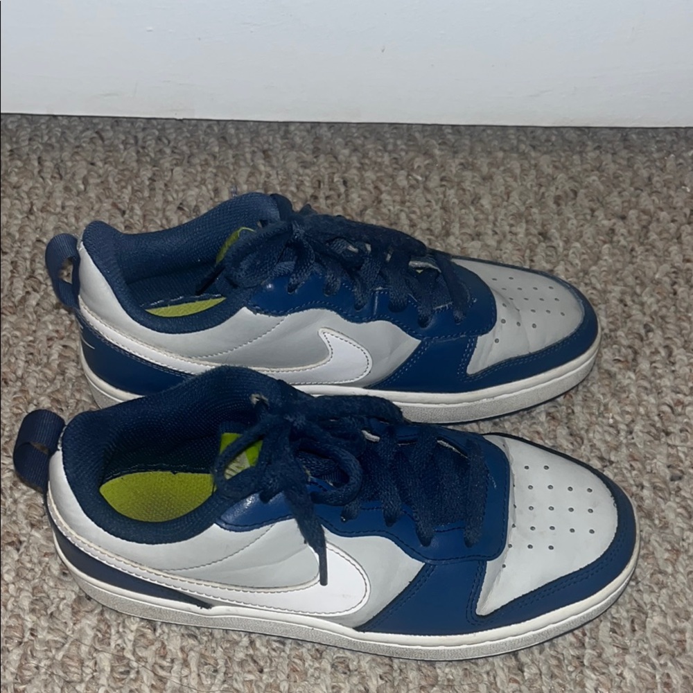 Nike Blue and White Sneakers - Picture 3 of 5